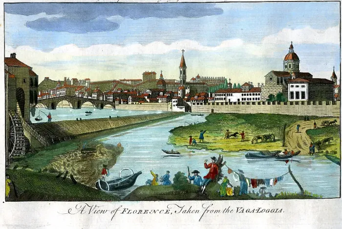 Framed Print : View of Florence From The Vaga Loggia, Italy Framed Print : View of Florence From The Vaga Loggia, Italy