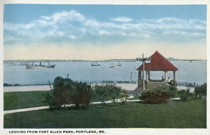 Framed Print : View from Fort Allen Park, Portland, Maine, USA Framed Print : View from Fort Allen Park, Portland, Maine, USA