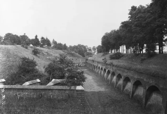 Framed Print : View of the Fort de Maulde, northern France, WW1 Framed Print : View of the Fort de Maulde, northern France, WW1