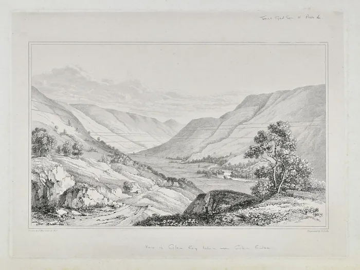 Framed Print : View in Glen Roy taken near Glen Fintec Framed Print : View in Glen Roy taken near Glen Fintec