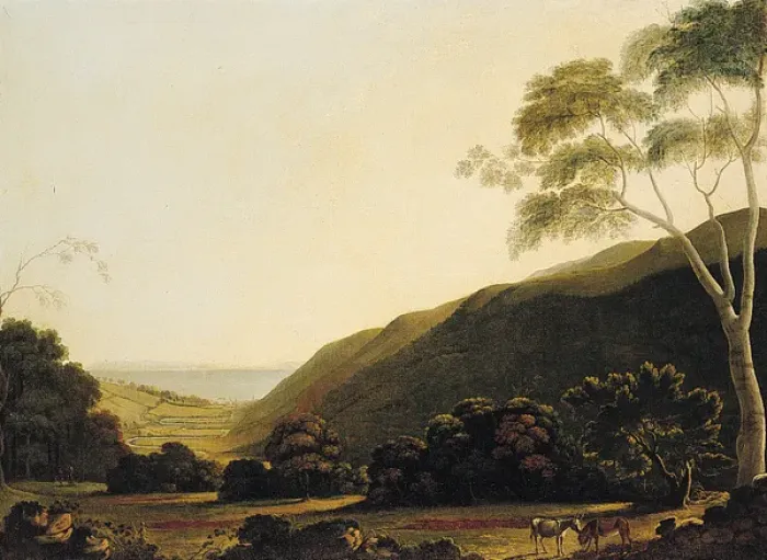 Framed Print : A View of Glenarm Castle Framed Print : A View of Glenarm Castle