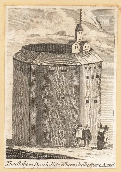 Framed Print : View of the Globe Theatre, Southwark, 17th century Framed Print : View of the Globe Theatre, Southwark, 17th century