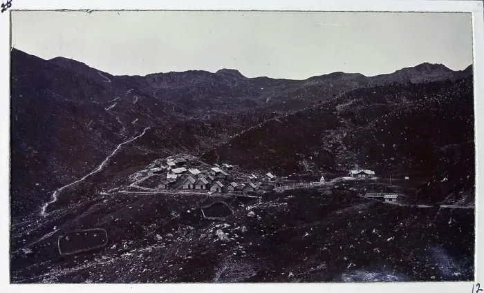 Framed Print : View of Gnatong, Sikkim, India, from a fascinating album which reveals new details on a little-known campaign in which a British military force brushed aside Tibetan defences to capture Lhasa, in 1904 Framed Print : View of Gnatong, Sikkim, India, from a fascinating album which reveals new details on a little-known campaign in which a British military force brushed aside Tibetan defences to capture Lhasa, in 1904