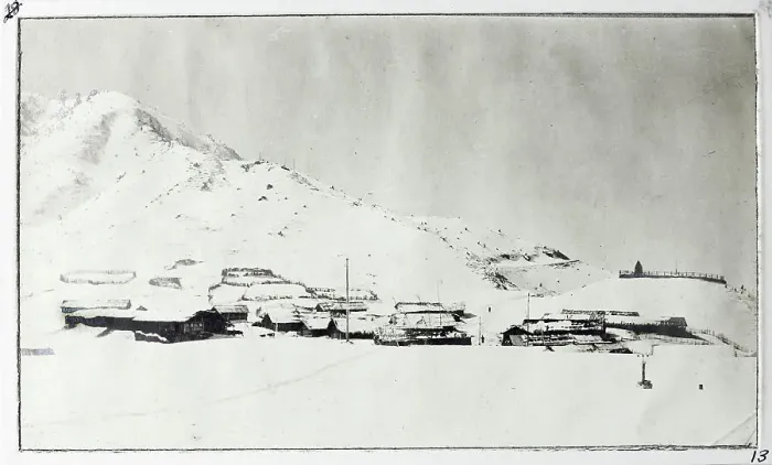 Framed Print : View of Gnatong, Sikkim, India, in the snow, from a fascinating album which reveals new details on a little-known campaign in which a British military force brushed aside Tibetan defences to capture Lhasa, in 1904 Framed Print : View of Gnatong, Sikkim, India, in the snow, from a fascinating album which reveals new details on a little-known campaign in which a British military force brushed aside Tibetan defences to capture Lhasa, in 1904