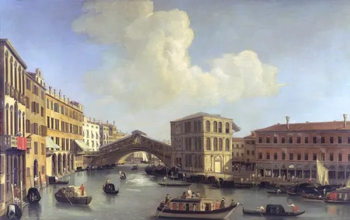 Framed Print : View of the Grand Canal, by William James Framed Print : View of the Grand Canal, by William James