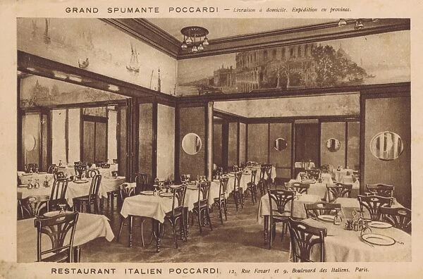 A view of the Grand Spumante room of Poccardi, Italian Resta