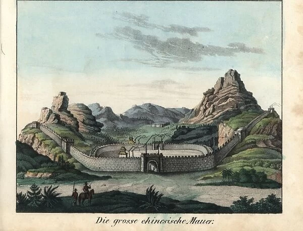 View of the Great Wall of China circa 1800