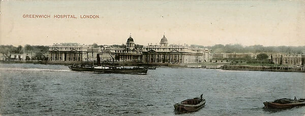 View of Greenwich Naval College and Hospital, London