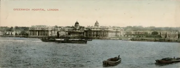 Framed Print : View of Greenwich Naval College and Hospital, London Framed Print : View of Greenwich Naval College and Hospital, London