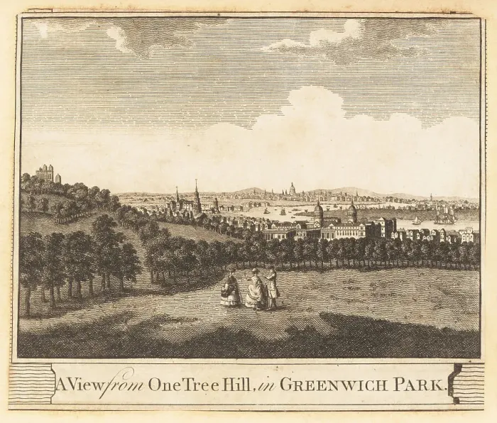 Framed Print : View of Greenwich and the Thames, 1784 Framed Print : View of Greenwich and the Thames, 1784