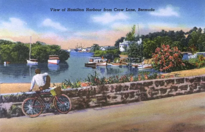 Framed Print : View of Hamilton Harbour from Crow Lane, Bermuda Framed Print : View of Hamilton Harbour from Crow Lane, Bermuda