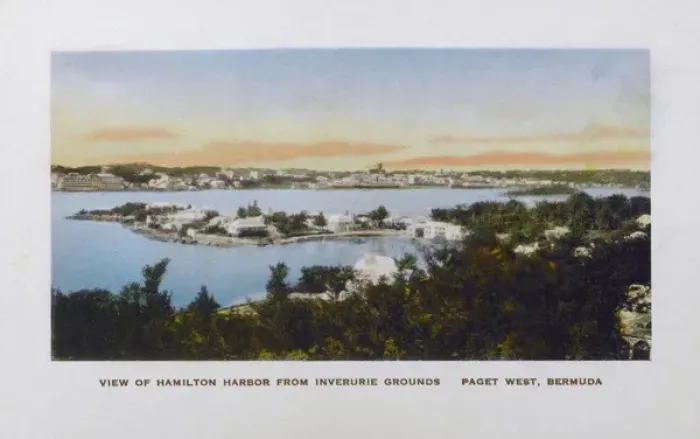 Framed Print : View of Hamilton Harbour, Paget West, Bermuda Framed Print : View of Hamilton Harbour, Paget West, Bermuda
