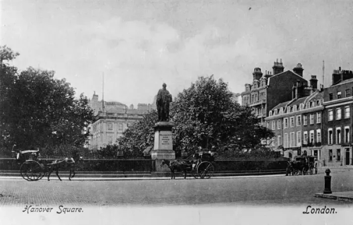 Framed Print : View of Hanover Square, London Framed Print : View of Hanover Square, London