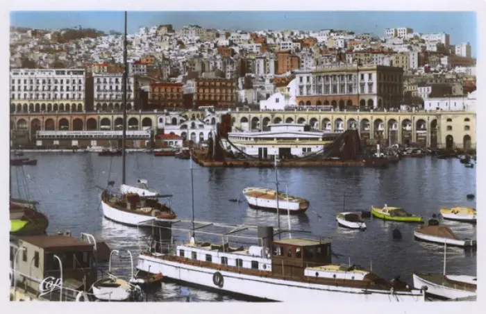 Framed Print : View of the harbour, Algiers, Algeria Framed Print : View of the harbour, Algiers, Algeria