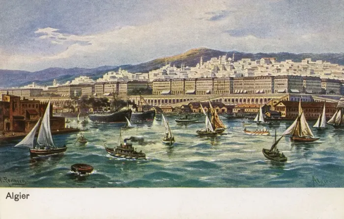 Framed Print : View of the harbour, Algiers, Algeria Framed Print : View of the harbour, Algiers, Algeria