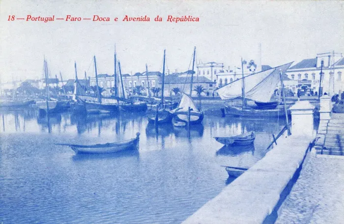Framed Print : View of the harbour at Faro, Algarve, southern Portugal Framed Print : View of the harbour at Faro, Algarve, southern Portugal