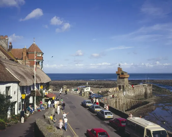 Framed Print : View of the harbour, Lynmouth, Devon Framed Print : View of the harbour, Lynmouth, Devon