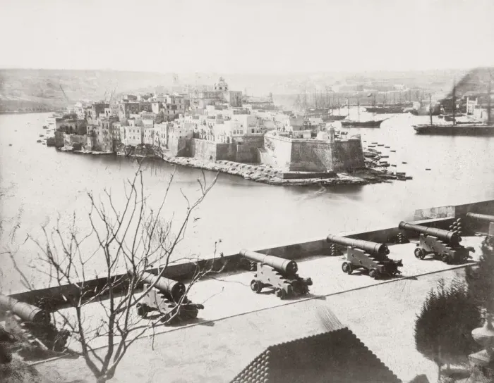 Framed Print : View of the harbour at Valletta, Malta Framed Print : View of the harbour at Valletta, Malta