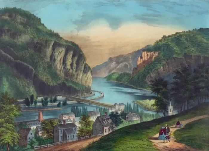 Framed Print : View of Harpers Ferry, Va. : (from the Potomac side. ) Framed Print : View of Harpers Ferry, Va. : (from the Potomac side. )
