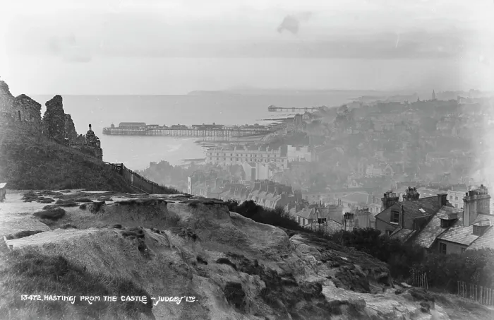 Framed Print : View of Hastings from the Castle Framed Print : View of Hastings from the Castle