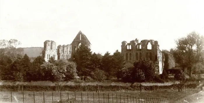 Framed Print : View of Haughmond Abbey ruins, near Shrewsbury Framed Print : View of Haughmond Abbey ruins, near Shrewsbury
