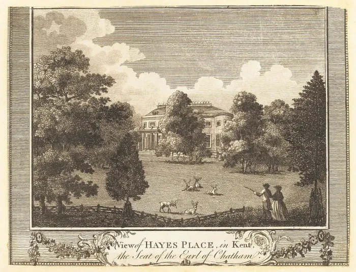 Framed Print : View of Hayes Place, Bromley, Kent, 18th century Framed Print : View of Hayes Place, Bromley, Kent, 18th century