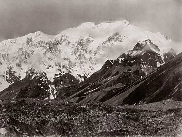 View of the Himalayas, c. 1880