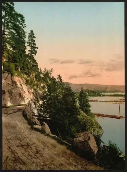 Framed Print : View of Hitterdals Lake, Notodden, Telemarken (i. e, Telemark Framed Print : View of Hitterdals Lake, Notodden, Telemarken (i. e, Telemark
