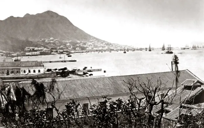 Framed Print : View of Hong Kong, circa 1880s Framed Print : View of Hong Kong, circa 1880s