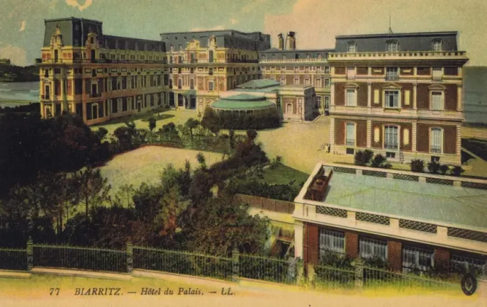 Framed Print : A view of the Hotel du Palais at Biarritz Framed Print : A view of the Hotel du Palais at Biarritz