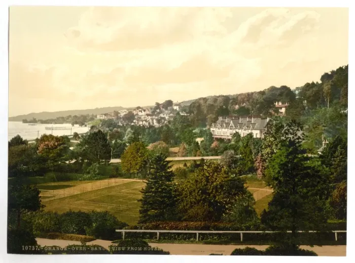 Framed Print : View from hotel, Grange-over-Sands, England Framed Print : View from hotel, Grange-over-Sands, England