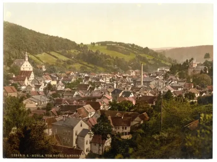 Framed Print : View from the Hotel Landgraf, Ruhla, Thuringia, Germany Framed Print : View from the Hotel Landgraf, Ruhla, Thuringia, Germany