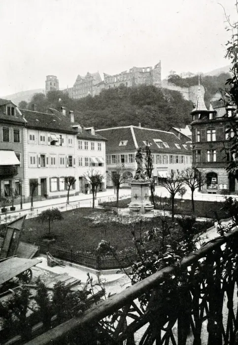 Framed Print : View from Hotel Prinz Carl, Heidelberg, Germany Framed Print : View from Hotel Prinz Carl, Heidelberg, Germany