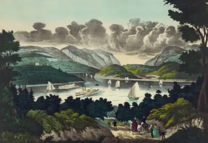 Framed Print : View on the Hudson, West Point Framed Print : View on the Hudson, West Point