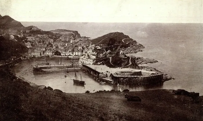 Framed Print : View of Ilfracombe from Hillsborough, Devon Framed Print : View of Ilfracombe from Hillsborough, Devon