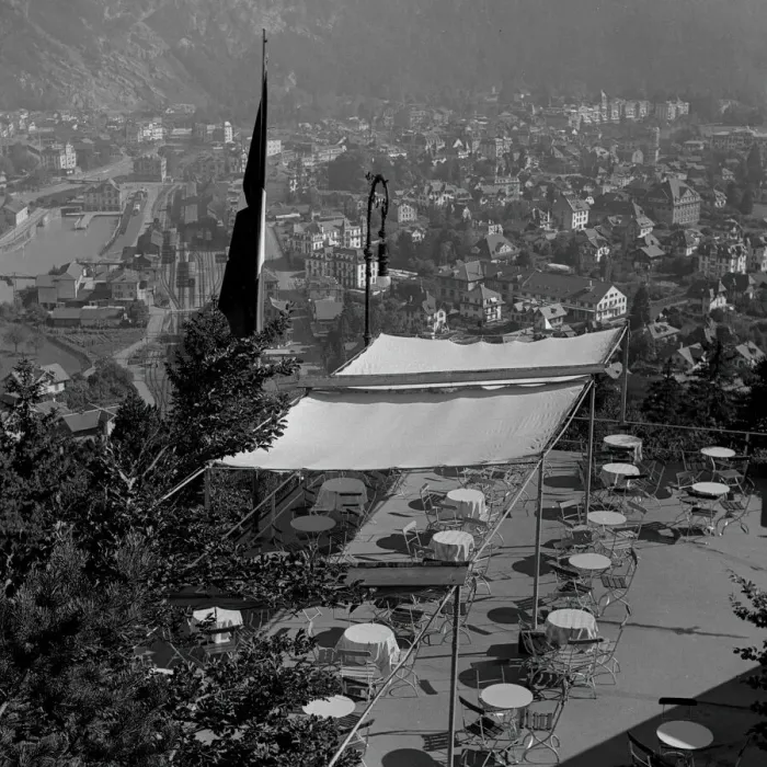 Framed Print : View over Interlaken, Switzerland Framed Print : View over Interlaken, Switzerland