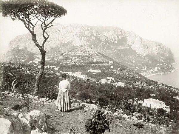 View on the island of Capri, Italy