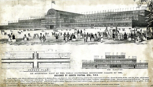 View of Joseph Paxton's Crystal Palace, 1851