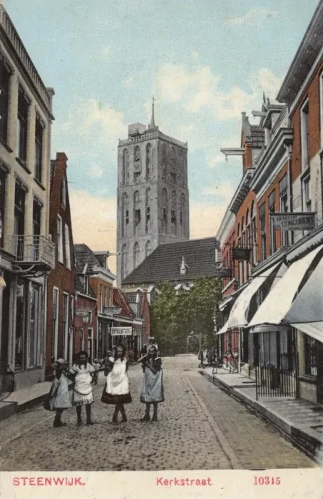 Framed Print : View of Kerkstraat, Steenwijk, Netherlands Framed Print : View of Kerkstraat, Steenwijk, Netherlands