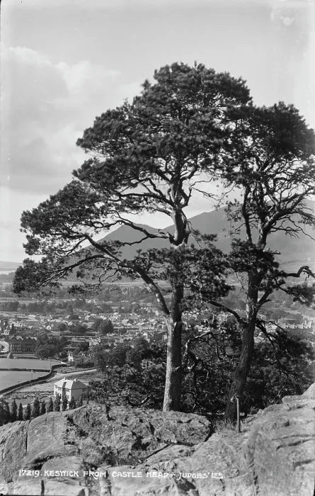 Framed Print : View of Keswick from Castle Head Framed Print : View of Keswick from Castle Head