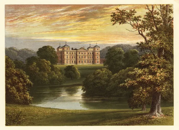 Framed Print : View of Kimberley Hall, Norfolk, England Framed Print : View of Kimberley Hall, Norfolk, England