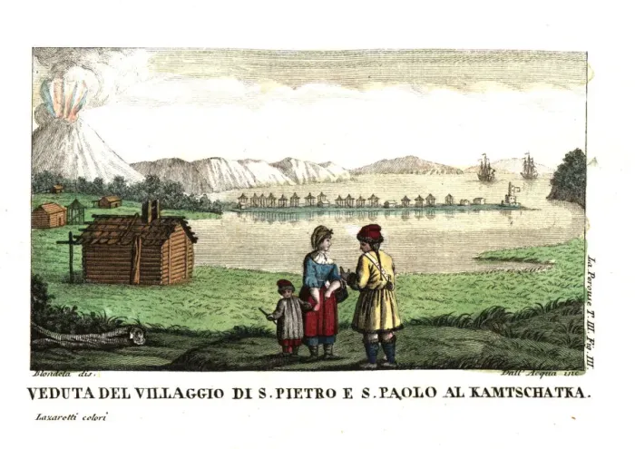 Framed Print : View of the Koryak village of St Peter Framed Print : View of the Koryak village of St Peter