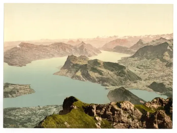 Framed Print : View over the Lake of Four Cantons, Pilatus, Switzerland Framed Print : View over the Lake of Four Cantons, Pilatus, Switzerland