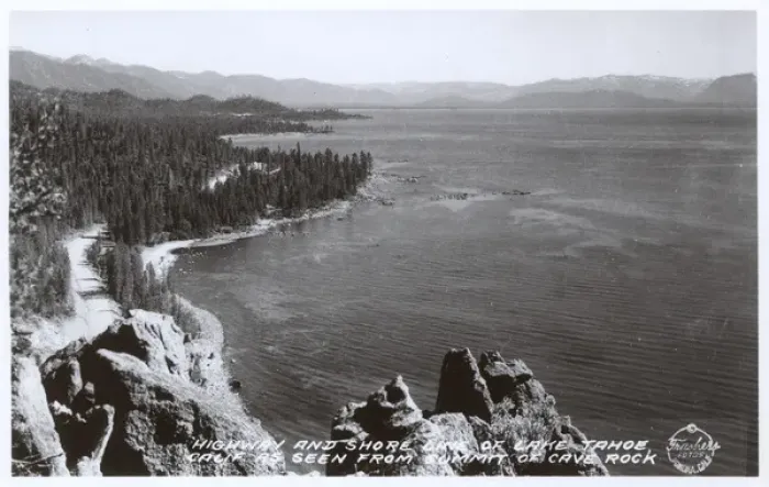 Framed Print : View above Lake Tahoe, California, USA Framed Print : View above Lake Tahoe, California, USA