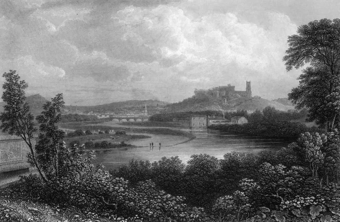 Framed Print : View of Lancaster, Lancashire Framed Print : View of Lancaster, Lancashire