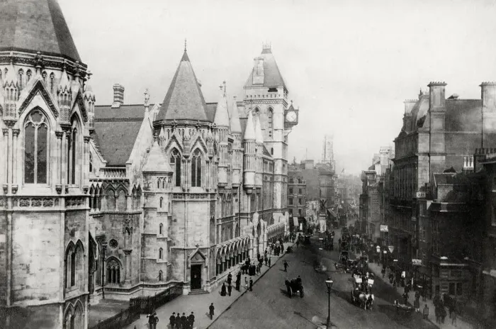 Framed Print : View of the Law Courts, London Framed Print : View of the Law Courts, London