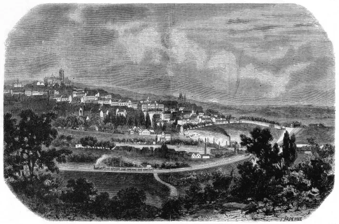 Framed Print : View of Le Mans / Tirpenne Framed Print : View of Le Mans / Tirpenne