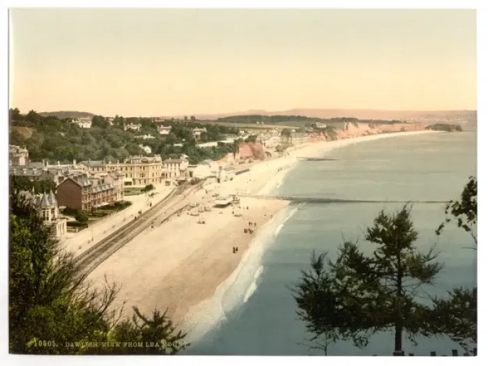 Framed Print : View from Lea Mount, Dawlish, England Framed Print : View from Lea Mount, Dawlish, England