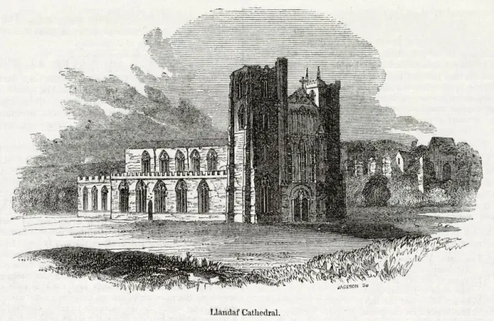 Framed Print : View of Llandaff Cathedral, near Cardiff, South Wales Framed Print : View of Llandaff Cathedral, near Cardiff, South Wales