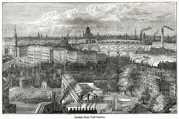 View over London 1830s